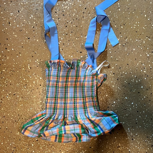 Kate Spade Colorful Plaid Sleeveless Top - Picture 3 of 3